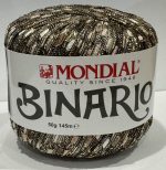 BINARIO brun/beige/offwhite med glitz - Bilde 2