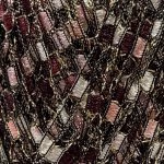 BINARIO plomme/cerise/lysrosa/hvit med Glitz