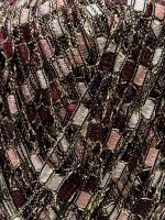 BINARIO plomme/cerise/lysrosa/hvit med Glitz