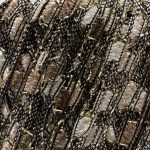 BINARIO brun/beige/offwhite med glitz