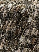 BINARIO brun/beige/offwhite med glitz