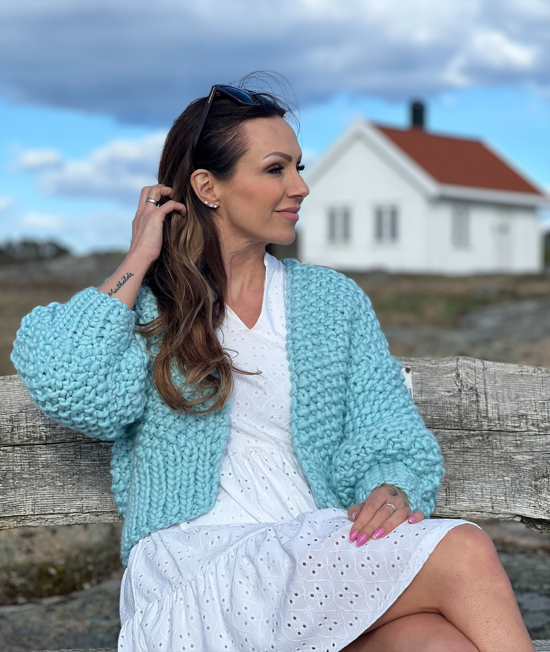 processed-5D8765F9-7BB1-42C8-BDB6-5320B7CE282C Birdie cardigan str S - Bilde 1